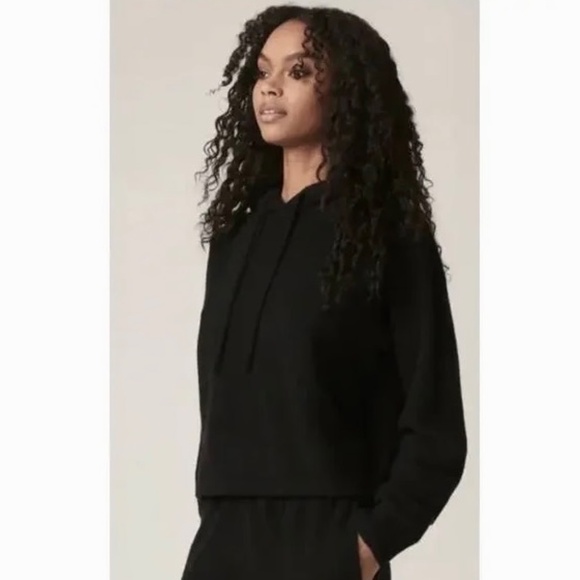 NAKEDCASHMERE Rhea Black Cashmere Hooded Pullover Knitwear Naked Knit Small - Picture 5 of 13